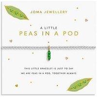 Joma Jewellery A Little Vibes , Peas In A Pod , Silver Plated , Bracelet , 17.5Cm Stretch