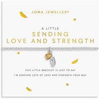 Joma Jewellery Remembrance A Little , Sending Love And Strength , Silver & Gold Plated , Bracelet , 17.5Cm Stretch