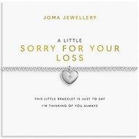 Joma Jewellery Remembrance A Little , Sorry For Your Loss , Silver Plated , Bracelet , 17.5Cm Stretch