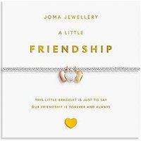 Joma Jewellery A Little Charmed Moments , Friendship , Silver, Gold & Rose Gold Plated , Bracelet , 17.5Cm Stretch