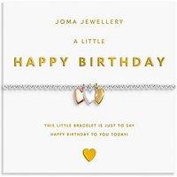 Joma Jewellery A Little Charmed Moments , Happy Birthday , Silver, Gold & Rose Gold Plated , Bracelet , 17.5Cm Stretch