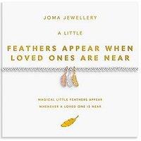 Joma Jewellery A Little Charmed Moments , Feathers Appear When Loved Ones Are Near , Silver, Gold & Rose Gold Plated , Bracelet , 17.5Cm Stretch