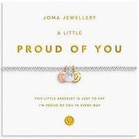 Joma Jewellery A Little Charmed Moments , Proud Of You , Silver, Gold & Rose Gold Plated , Bracelet , 17.5Cm Stretch