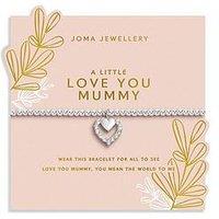 Joma Jewellery Mother'S Day A Little , Love You Mummy , Silver Plated , Bracelet , 17.5Cm Stretch