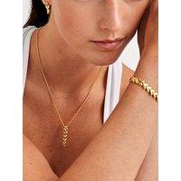 Katie Loxton Heart Link Necklace , Gold Coated , 45Cm + 5Cm Extender