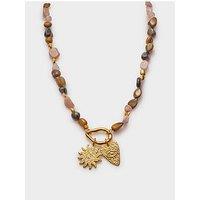Katie Loxton Sunset Solesi Necklace , Gold Coated , 42Cm