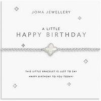 Joma Jewellery A Little , Happy Birthday , Silver Plated , Bracelet , 17.5Cm Stretch
