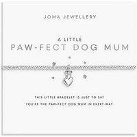 Joma Jewellery A Little , Paw-Fect Dog Mum , Silver Plated , Bracelet , 17.5Cm Stretch