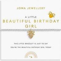 Joma Jewellery Kids A Little , Beautiful Birthday Girl , Silver & Gold Plated , Bracelet , 15.5Cm Stretch - Waterproof