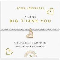 Katie Loxton Kids' A Little , Big Thank You , Silver & Gold Plated , Bracelet , 15.5Cm Stretch