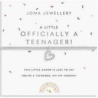 Katie Loxton Kids' A Little , Officially A Teenager , Silver Plated , Bracelet , 15.5Cm Stretch