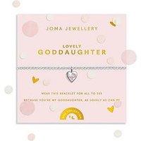 Katie Loxton Kids' Confetti A Little , Lovely Goddaughter , Silver Plated , Bracelet , 15.5Cm Stretch
