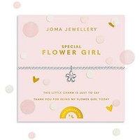 Katie Loxton Kids' Confetti A Little , Special Flower Girl , Silver Plated , Bracelet , 15.5Cm Stretch