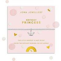 Katie Loxton Kids' Confetti A Little , Birthday Princess , Silver Plated , Bracelet , 15.5Cm Stretch