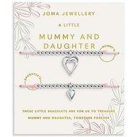 Katie Loxton Duo A Little , Mummy And Daughter , Silver Plated , Two Bracelets , 24.5Cm Adjustable & 22.5Cm Adjustable