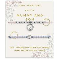 Katie Loxton Duo A Little , Mummy And Son , Silver Plated , Two Bracelets , 24.5Cm Adjustable & 22.5Cm Adjustable