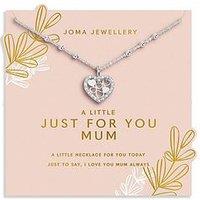 Joma Jewellery Mother'S Day Necklace A Little , Just For You Mum , Silver Plated , Necklace , 46Cm + 5Cm Extender