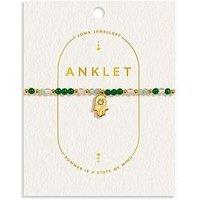 Joma Jewellery Anklet , Hand , Gold Plated , Anklet , 23Cm Stretch