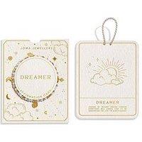 Joma Jewellery Affirmation Card , Dreamer , Gold Plated , Bracelet , 17.5Cm Stretch