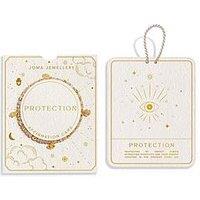 Joma Jewellery Affirmation Card , Protection , Gold Plated , Bracelet , 17.5Cm Stretch