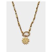 Katie Loxton Golden Solesi Necklace , Gold Coated , 42Cm