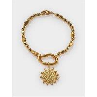 Katie Loxton Golden Solesi Bracelet , Gold Coated , 19Cm