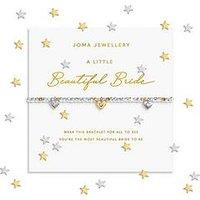 Joma Jewellery Sparkle Confetti A Little , Beautiful Bride , Silver & Gold Plated , Bracelet , 17.5Cm Stretch