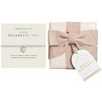 Katie Loxton Celebration Stack Gift Set , Happy Birthday , Bracelet, Necklace & Earrings , 17.5Cm Stretch & 46Cm + Extender