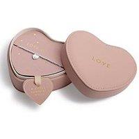 Joma Jewellery Heart Jewellery Box , Lots Of Love , Silver Plated , Bracelet , 17.5Cm Stretch