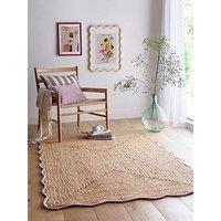 The Very Collection Jute Scalloped Edge Rug