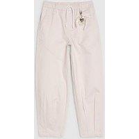 River Island Older Girls Twill Keyring Cargo Trousers - Pink