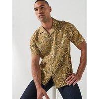 Pretty Green Hermosa Paisley Print Short Sleeve Shirt