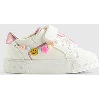 River Island Mini Girls Charm Plimsole Shoes - White