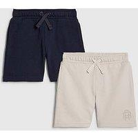 River Island Mini Boys 2 Pack Essentials Shorts - Navy