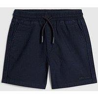 River Island Mini Boys Pull On Drawstring Shorts - Navy