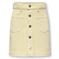 Only Kids Girls Denim Skirt - Yellow