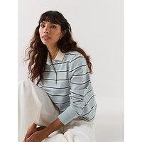 Barbour Ashwell Long Sleeve Polo Top - Blue