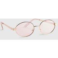 River Island Older Girls Oval Sunglasses - Pink