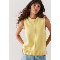 Barbour Avon Knitted Vest - Citrus Yellow