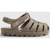 River Island Mini Boys Caged Jelly Sandals - Beige