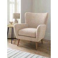 The Very Collection Dove Chunky Weave Wing Chair - Fsc Certified