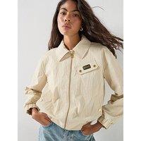 Barbour International Bintl Draycott Harrington Showerproof Jacket - White