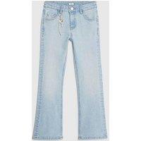 River Island Older Girls Sassy Keychain Flared Jeans - Blue