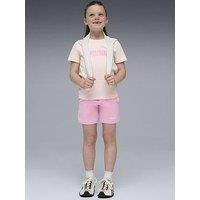 Puma Boys Logo T-Shirt And Shorts Set - Jasmine Flower