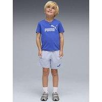 Puma Boys Logo T-Shirt And Shorts Set - Royal Sapphire