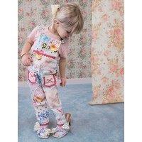 River Island Mini Girls Patchwork Cotton Dungarees - Pink