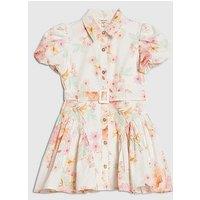 River Island Mini Girls Floral Print Prom Dress - Cream