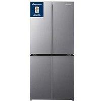 Fridgemaster Mq79395Es 181Cm High Total No Frost Freestanding American Cross Door Fridge Freezer - Silver