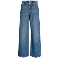 Jack & Jones Junior Boys Dave Original 200 Wide Leg Jeans - Blue Denim
