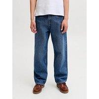 Jack & Jones Junior Boys Alex Original 367 Baggy Jeans - Denim - Blue